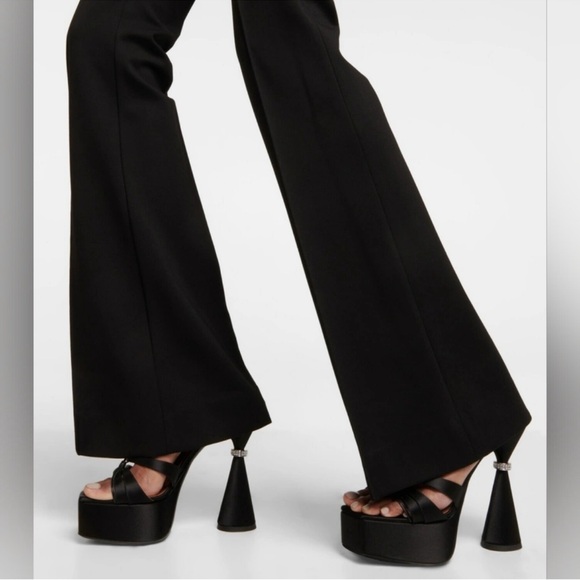 $1195 D'Accori Sienna Satin Platform Mule Size 40.5 - Picture 3 of 10